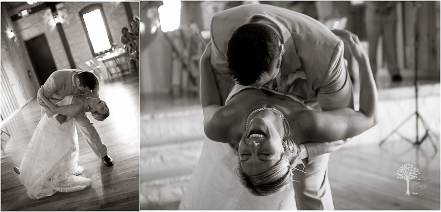 first dance dip. Austin Wedding Photographer, Boulder Springs