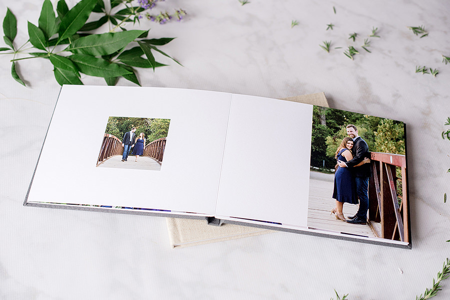 Guestbooks feature layflast edge to edge printings. Plenty of white space is left for guests to leave notes to the couple. 