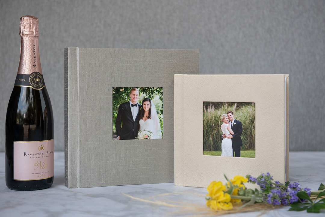 Medium parent album in a shimmer silk called 