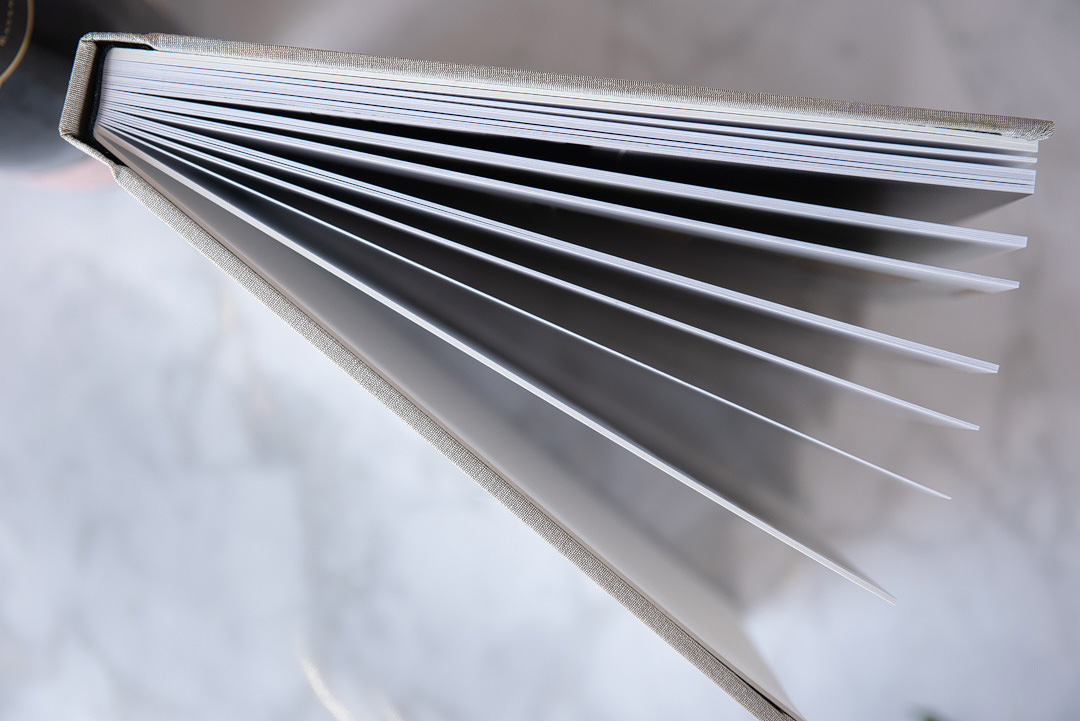 Detail of thinner pages for parent albums