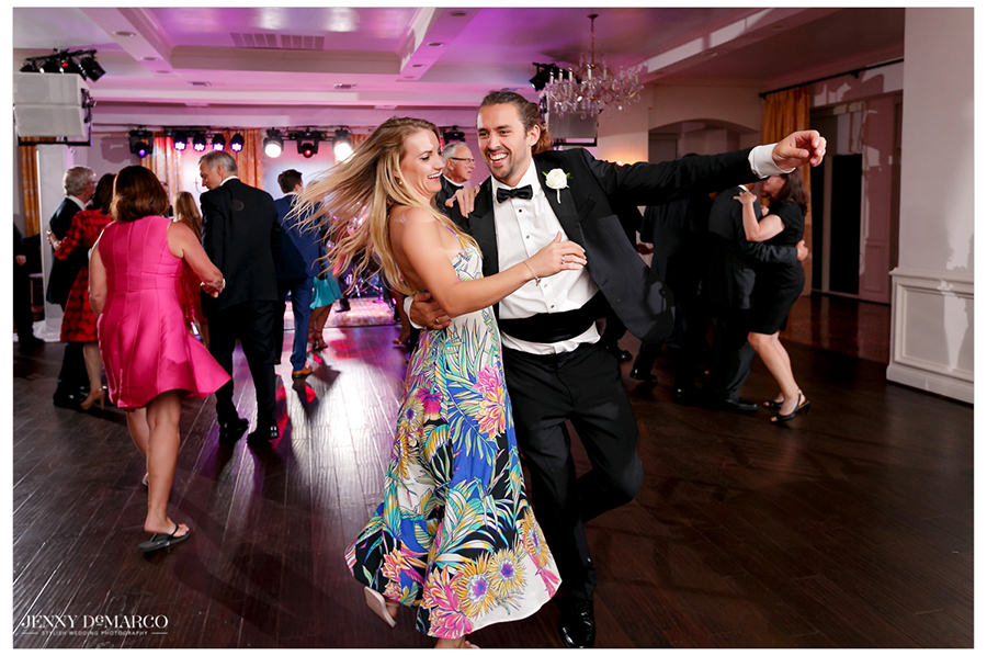 Guests show off their best moves as the reception picks up. 
