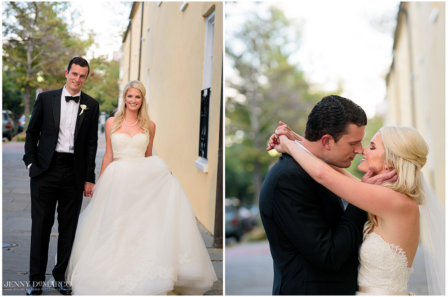 Bride and groom portraits.