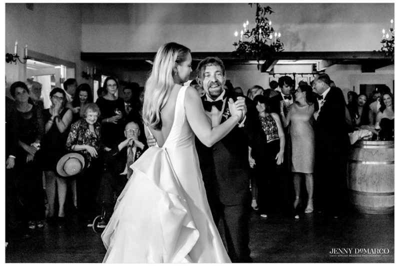 bride dancing with her father 