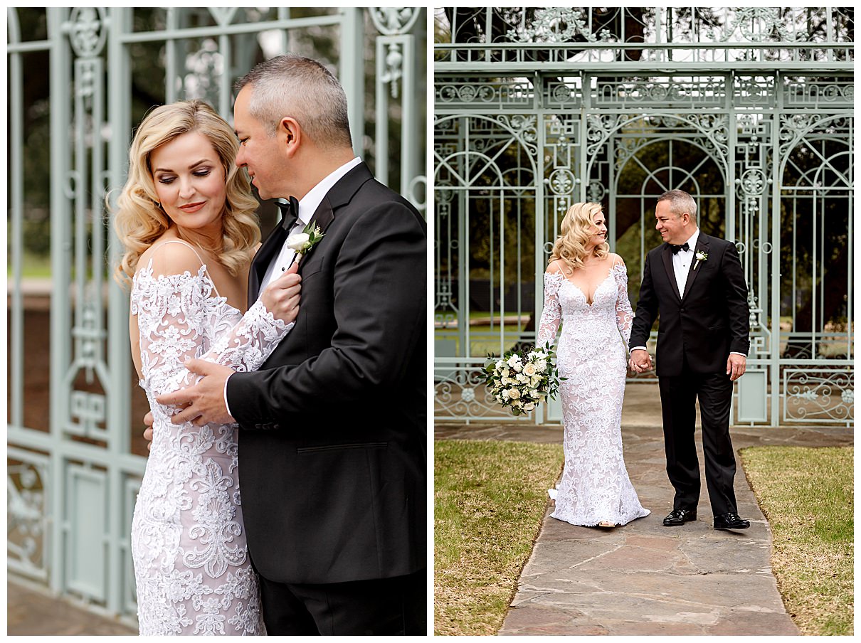 intimate bride and groom first look moments
