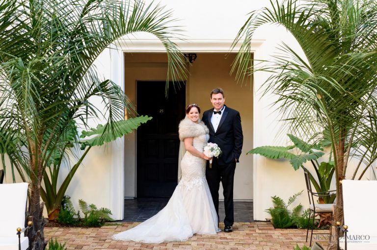 bride and groom portrait