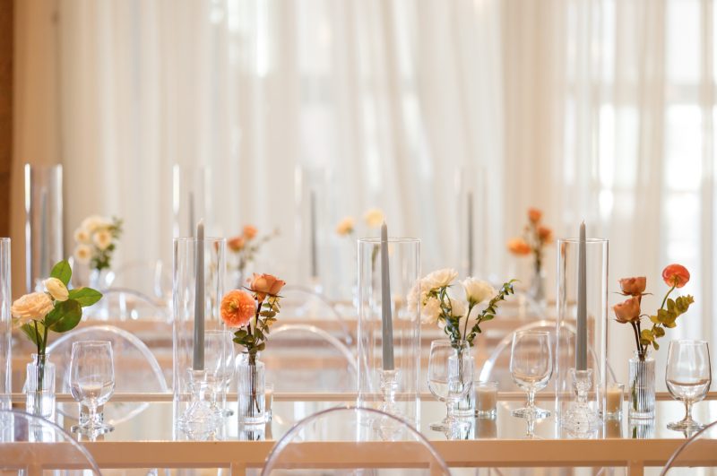 floral centerpiece details