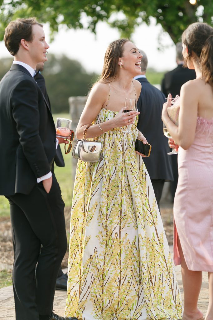 wedding guests during reception