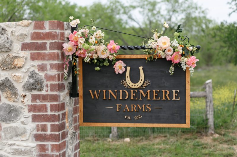 Windermere Farms entrance sign