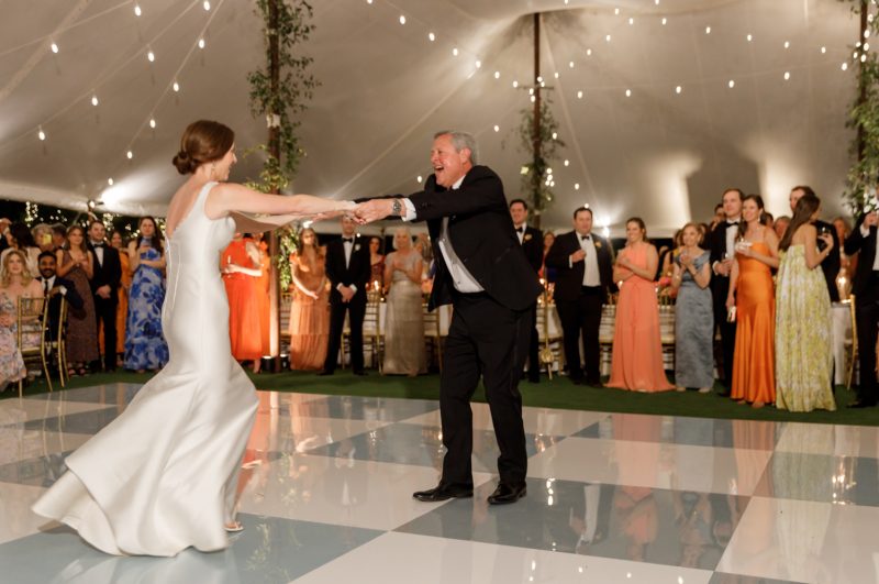 bride dancing with her father