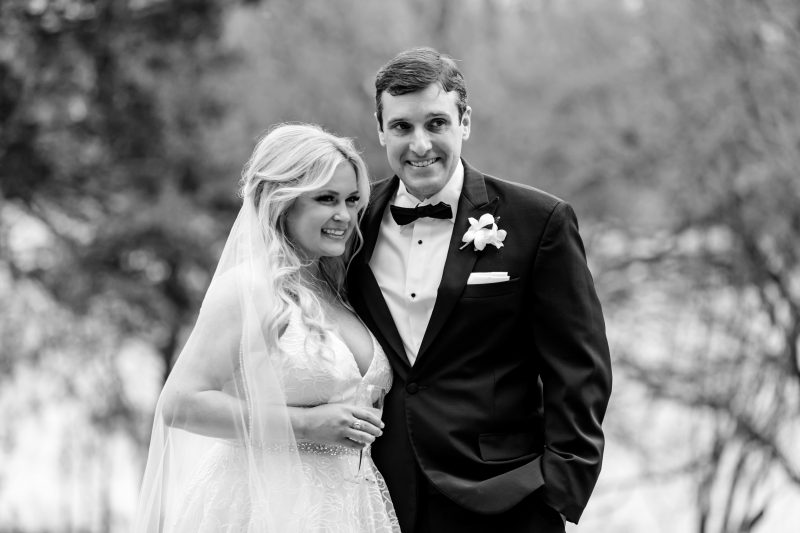 bride and groom portrait