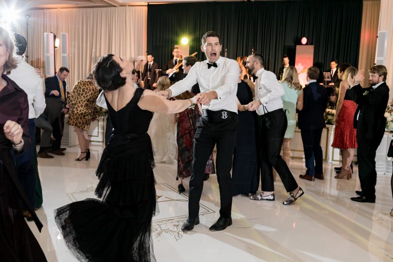 tests dancing during the reception