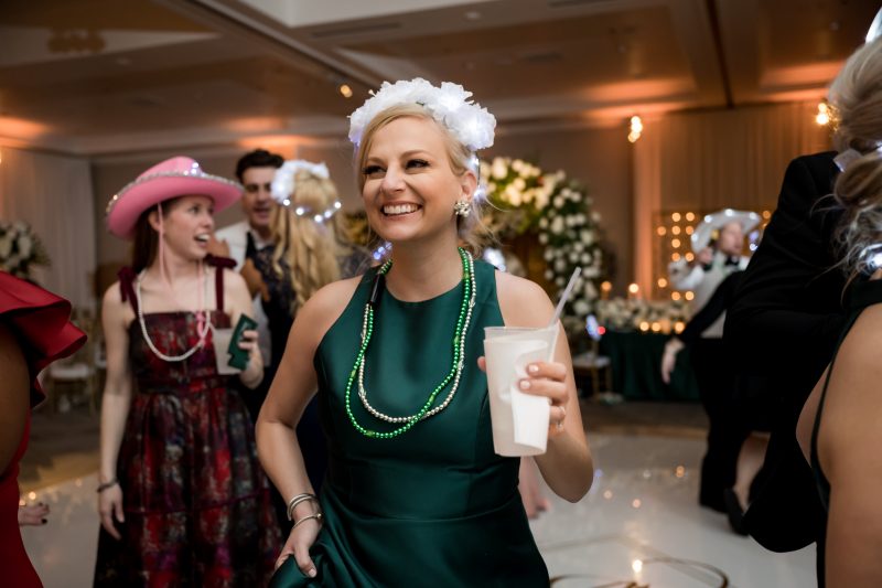 guests dancing at the reception