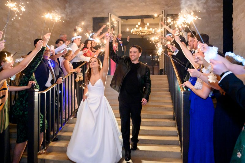 Bride and groom at Austin County Club Wedding
