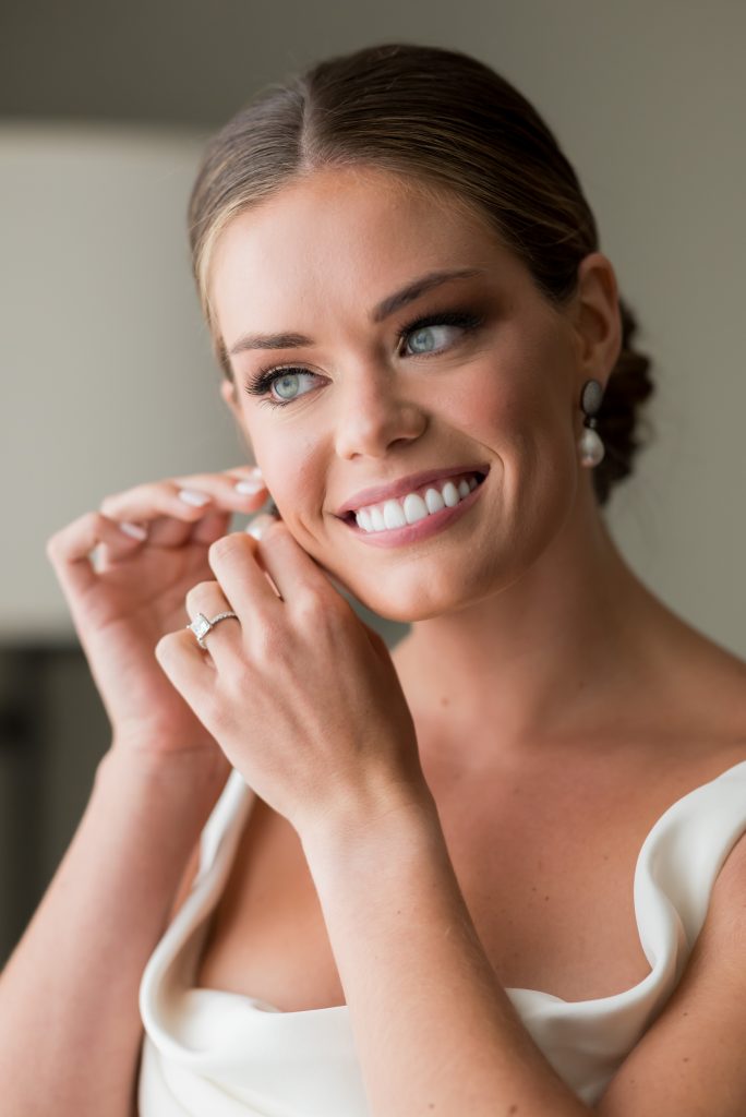 getting ready at Omni Barton Creek wedding