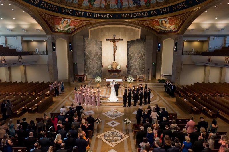 the ceremony at Omni Barton Creek wedding