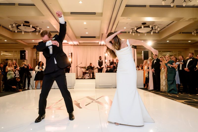 fun dancing at Omni Barton Creek wedding