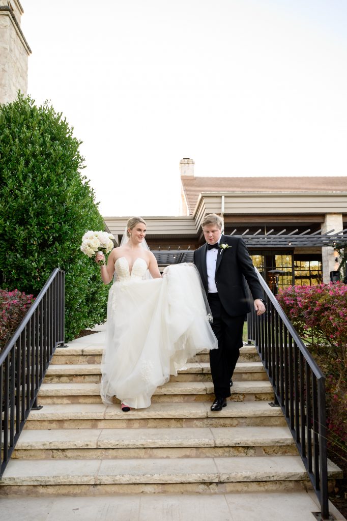 Bride and Groom at Austin Country Club