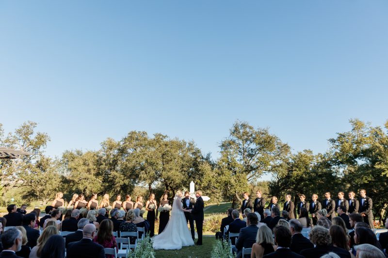 Wedding party at Austin Country Club