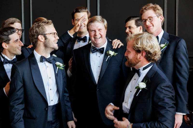 Groom party at Austin Country Club