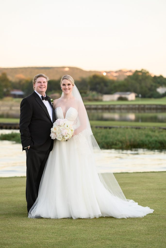 Bride and Groom at Austin Country Club