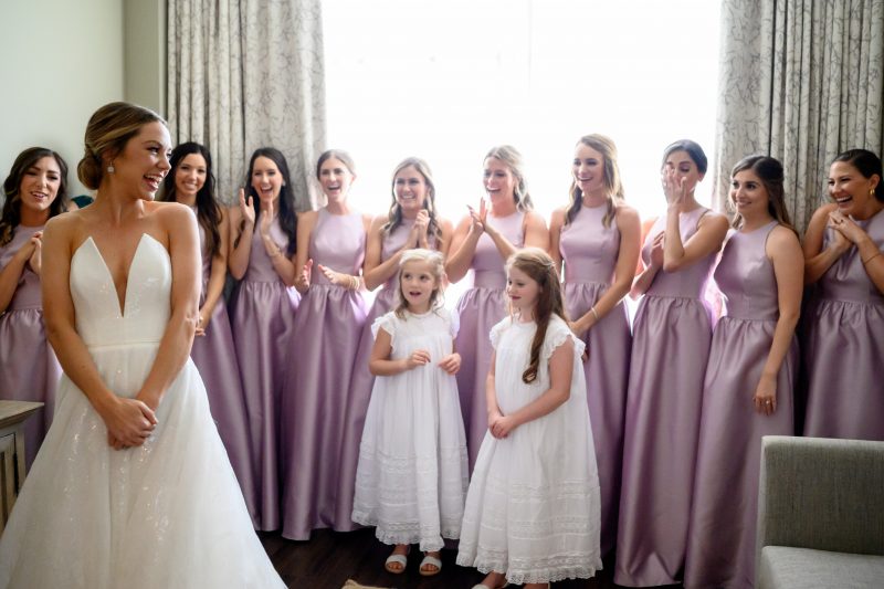 Bridal party at Omni Barton Creek Wedding
