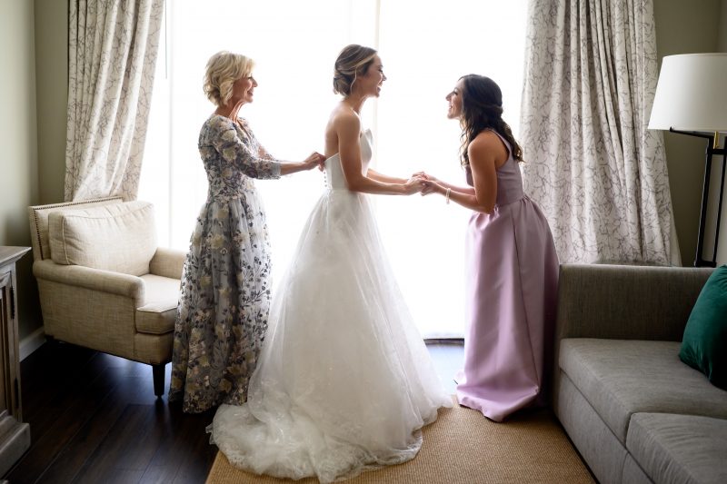 Getting ready at Omni Barton Creek Wedding