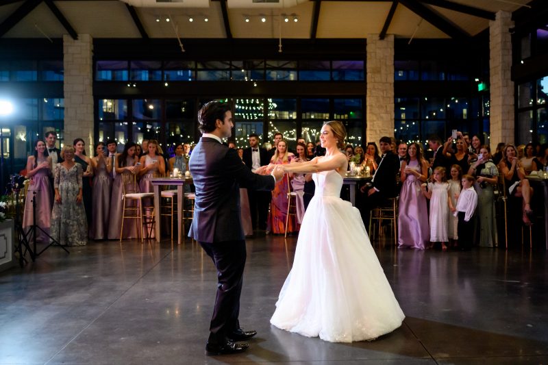 dancing at Omni Barton Creek wedding
