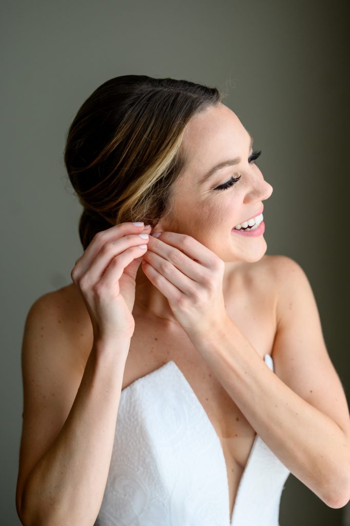 bride getting ready at Omni Barton Creek wedding