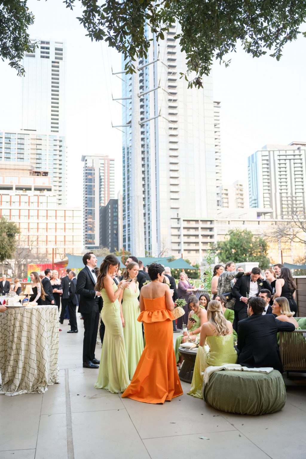 Cocktail hour on the Four Seasons terrace