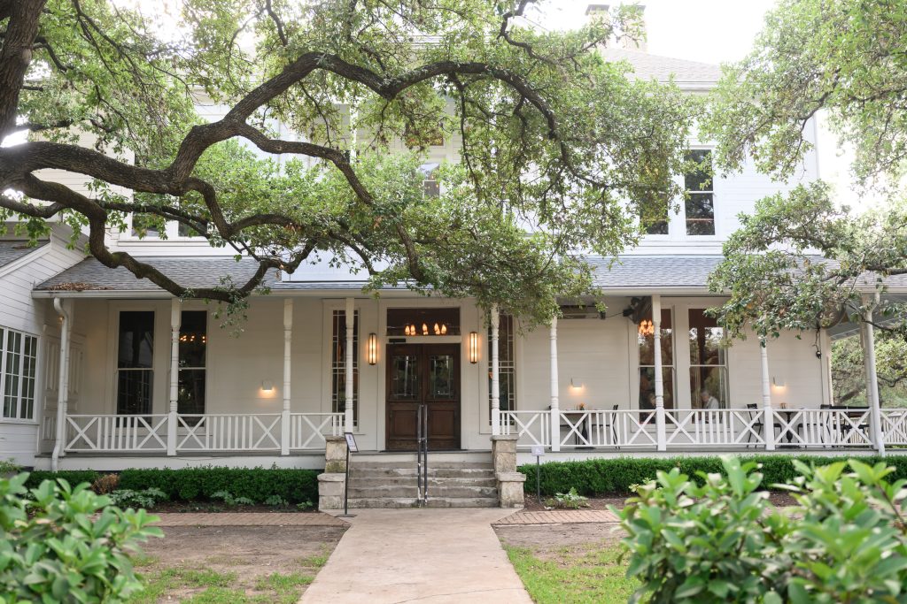 Mattie’s Austin exterior during the couple’s wedding weekend