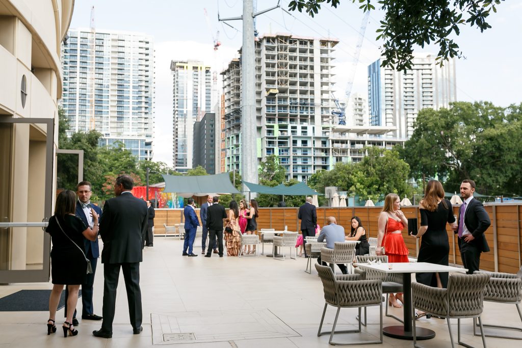 Overview photo of the terrace at the Four Seasons