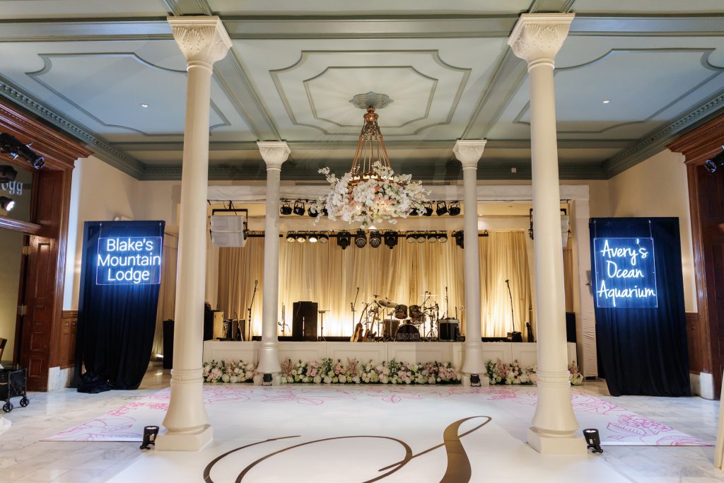 Newly renovated Driskill mezzanine with painted ceiling